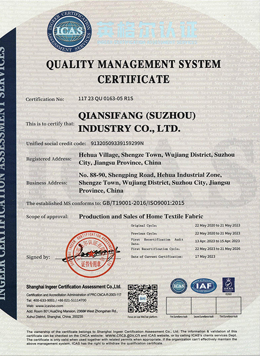 Certificato ISO9001:2015